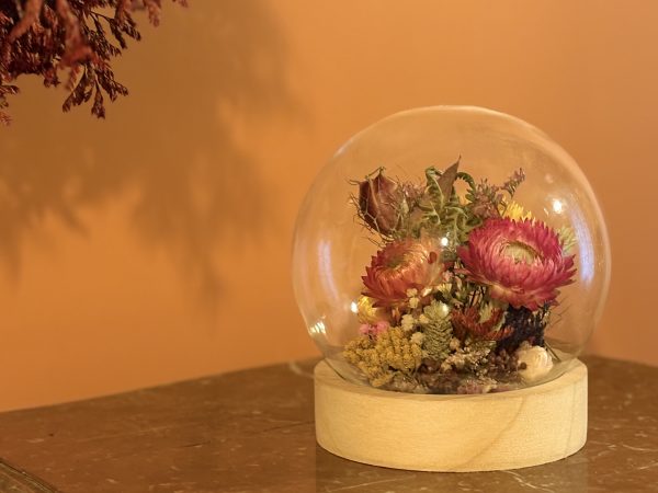 Cloche fleurie ronde "Aenor"