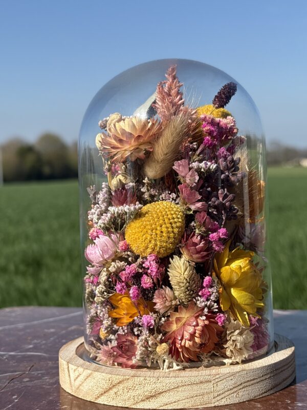 Cloche fleurie ronde "Lara"