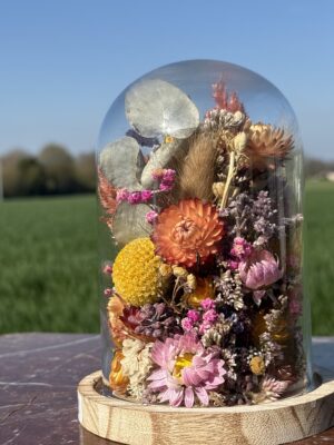 Cloche fleurie ronde "Lara"