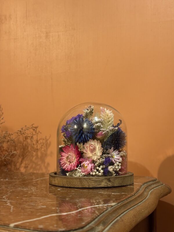 Cloche fleurie ronde "Alan"