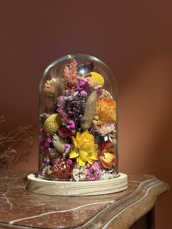Cloche fleurie ronde "Lara"