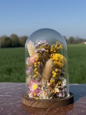 Cloche fleurie ronde "Maïna"