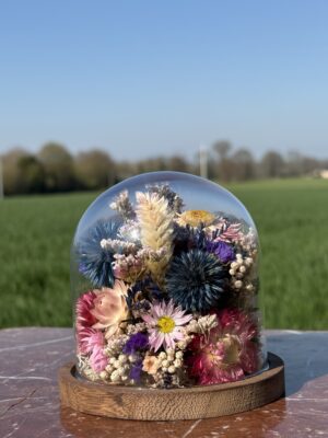 Cloche fleurie ronde "Alan"