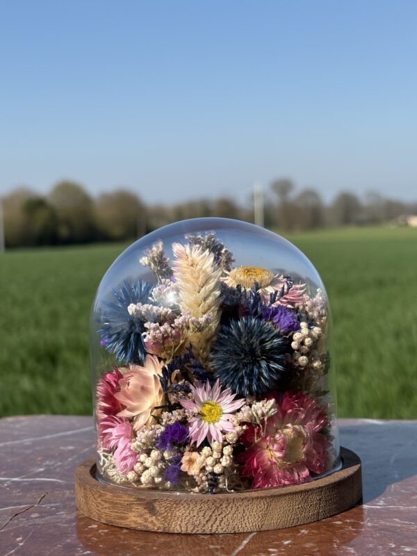 Cloche fleurie ronde "Alan"