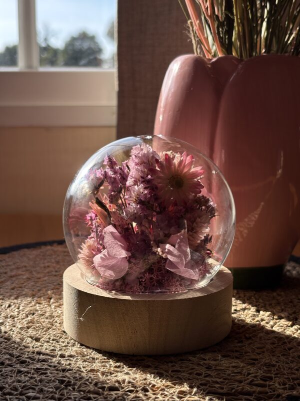 img_7270-2 Cloche Fleurie ronde "Roz"( rose en breton)